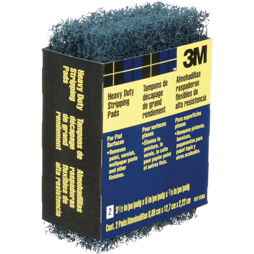Heavy-Duty Stripping Pads, Aluminum Oxide, 3-1/2" x 5", Coarse Grit Ontario Packaging
