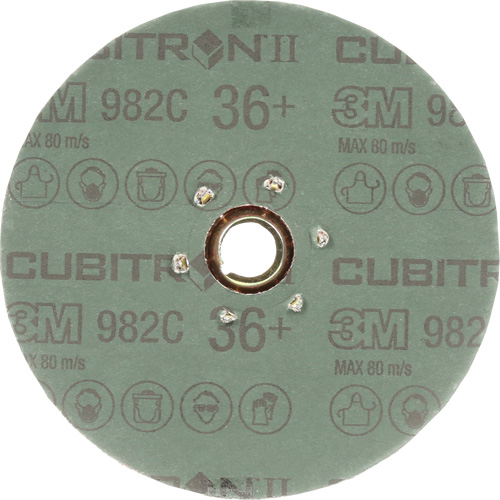 Cubitron II 982C Fibre Disc, Ceramic, 36+, 5" Dia Ontario Packaging