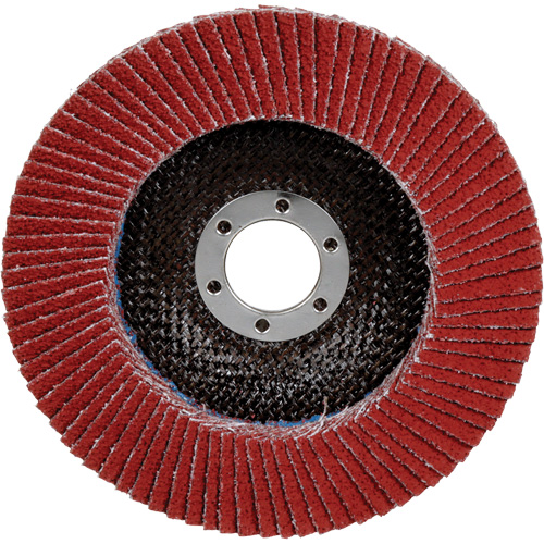 Cubitron II 969F Flap Disc, 5" x 7/8", Type 27, 40+ Grit, Ceramic Ontario Packaging