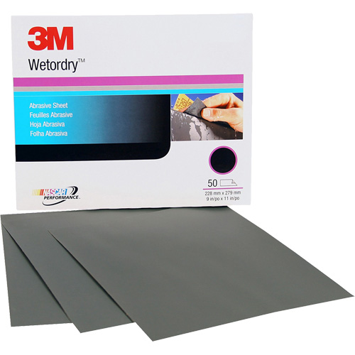 Wetordry Abrasive Sheet, 9" x 11", P500 Grit, Aluminum Oxide Ontario Packaging