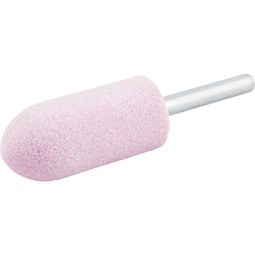 Vitrified Bond Mounted Point, A11, Aluminum Oxide, 7/8" Dia., 2" L, 80 Grit Ontario Packaging