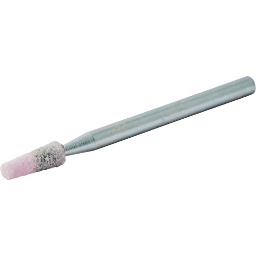 Vitrified Bond Mounted Point, B97, Aluminum Oxide, 1/8" Dia., 3/8" L, 80 Grit Ontario Packaging