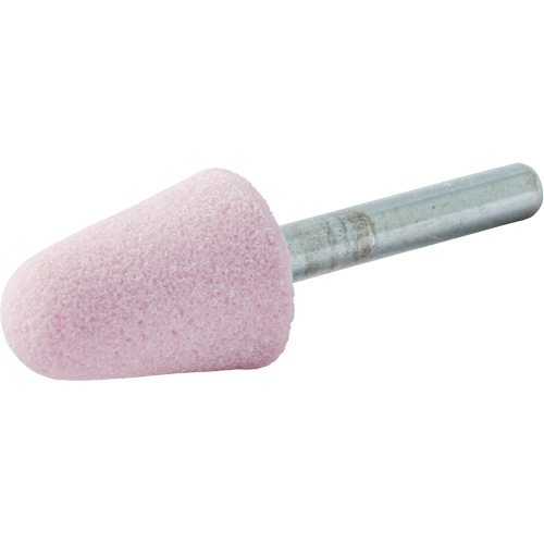 Meule mont&eacute;e vitrifi&eacute;e, A5, Oxyde d'aluminium, 3/4" dia., 1-1/8" lo, 80 Grain Ontario Packaging