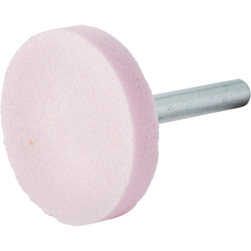 Vitrified Bond Mounted Point, W235, Aluminum Oxide, 1-1/2" Dia., 1/4" L, 80 Grit Ontario Packaging