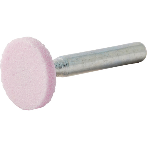 Vitrified Bond Mounted Point, W200, Aluminum Oxide, 3/4" Dia., 1/8" L, 80 Grit Ontario Packaging