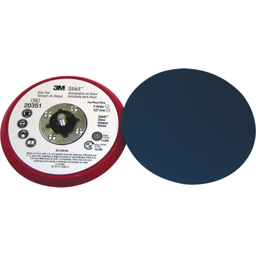 5" x 3/8" Stikit Low Profile Disc Pad 20351 Ontario Packaging