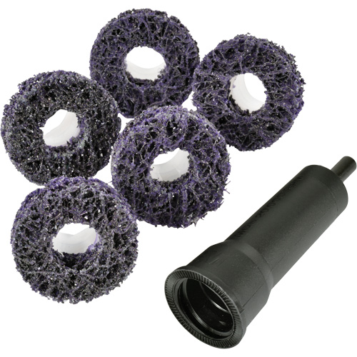 Trousse de disques de nettoyage pour moyeu de frein Pro Brake Hub Roloc Scotch-Brite, Grain Extra grossier, Carbure de silicium Ontario Packaging