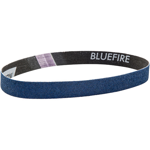 BlueFire&reg; File Belt, 3/4" W x 20-1/2" L, Zirconia Alumina, 80 Grit Ontario Packaging