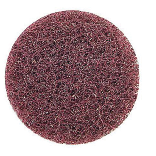 Disque de polissage non tiss&eacute; &agrave; remplacement rapide tr&egrave;s r&eacute;sistant Bear-Tex, 2" dia., Grain Moyen, Oxyde d'aluminium Ontario Packaging