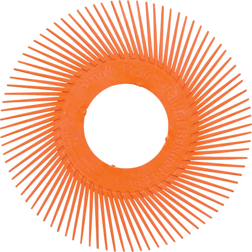 Scotch-Brite Type C Precision Radial Bristle Brush PN-RB without Adapter, Ceramic, 80+ Grit, 7-5/8" Dia. Ontario Packaging