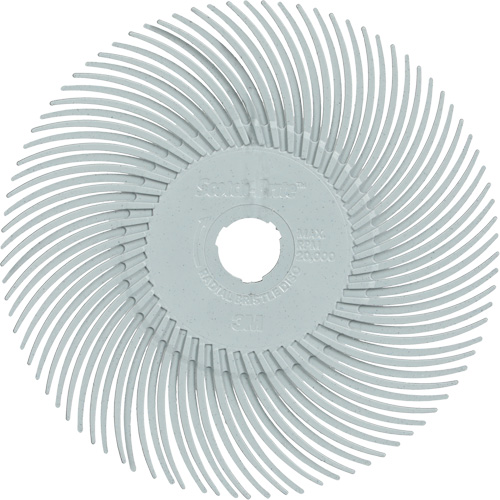 Brosse radiale en soies de pr&eacute;cision type C PN-RB Scotch-Brite , C&eacute;ramique, Grain 120+, 3" dia. Ontario Packaging
