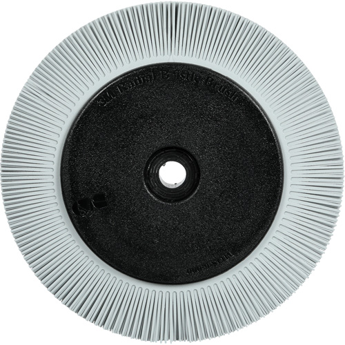 Brosse radiale en soies de pr&eacute;cision type S PN-RB avec bride Scotch-Brite , C&eacute;ramique, Grain 120+, 8" dia. Ontario Packaging
