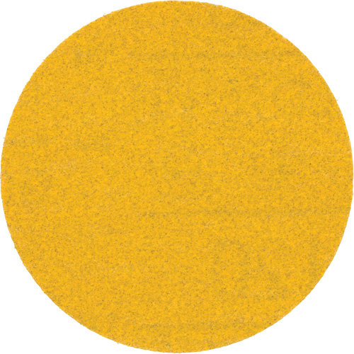 Hookit Gold Abrasive Disc, 3" Dia., 120 Grit, Aluminum Oxide, C Weight Ontario Packaging