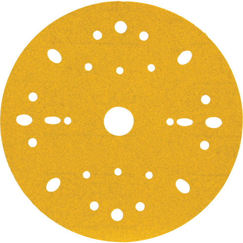 Disque abrasif dor&eacute; Hookit, dia 6", Grain 240, Oxyde d'aluminium, Poids C Ontario Packaging