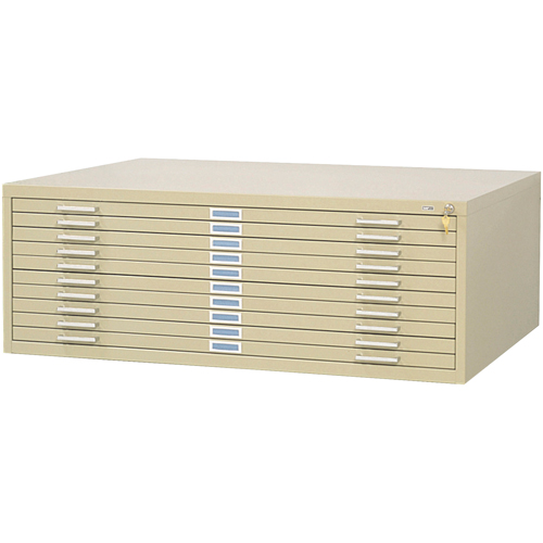Classeurs en acier pour plans, 10 Tiroirs, 46-3/8" la x 35-3/8" p x 16-1/2" h Ontario Packaging