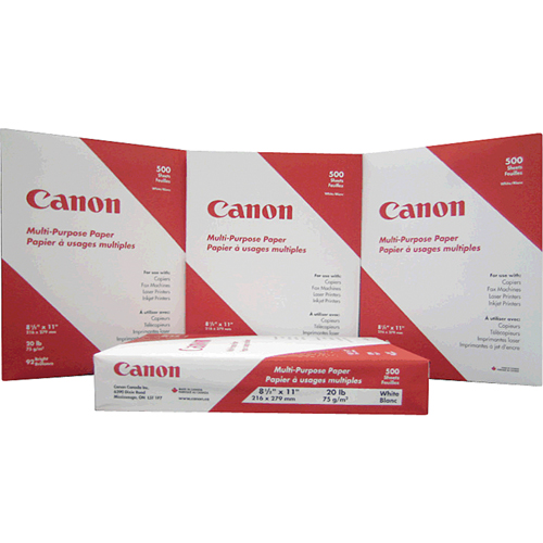 Papier pour copies a usage multiple, 8-1/2" x 11", 20 lb, Blanc Ontario Packaging