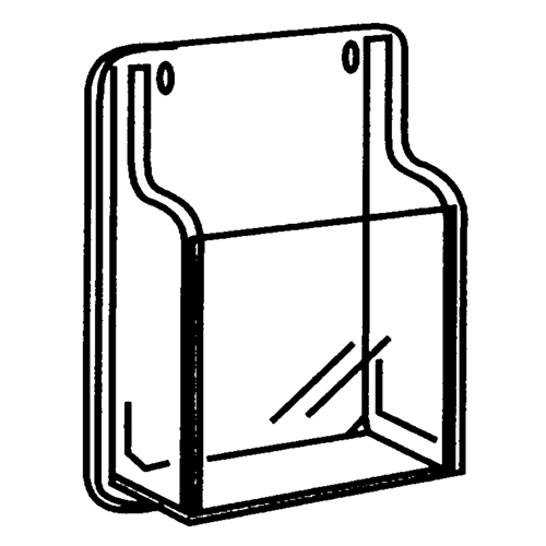 Literature Displays, Wall Mount, 9 Slots, Plastic, 30" W x 2" D x 36-7/8" H Ontario Packaging