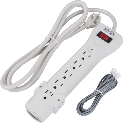 Protect-It Surge Suppressors, 7 Outlets, 1080 J, 1800 W, 6' Cord Ontario Packaging