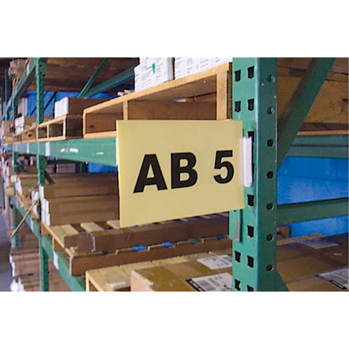 Ensembles d'&eacute;tiquettes pour all&eacute;es d'entrep&ocirc;t &agrave; fixation par pression Slip 'N Stik, 11" x 8-1/2", Plastique Ontario Packaging