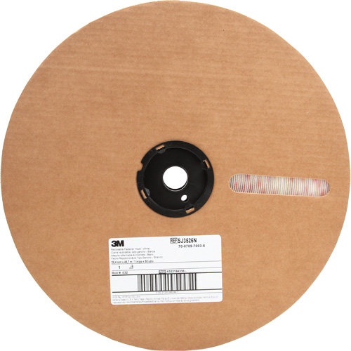 Attache, Boucle, 50 vg x 5/8", Adh&eacute;sif, Blanc Ontario Packaging