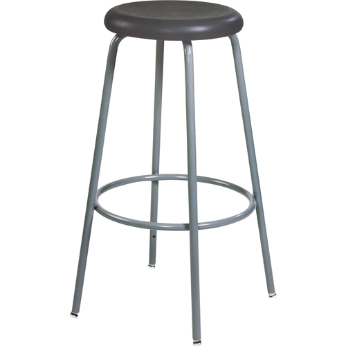 500 Series Stool, Stationary, Adjustable, 27" - 35", Polyurethane Seat, Black Ontario Packaging