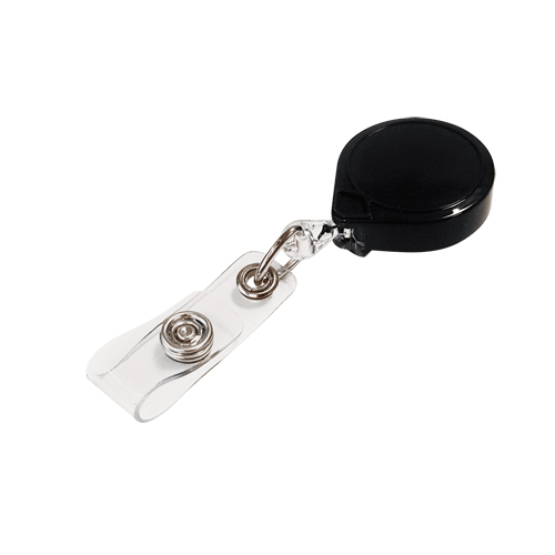Retractable Mini-Bak&reg; ID Badge Holders, Plastic, 36" Cable, Belt Clip Attachment Ontario Packaging