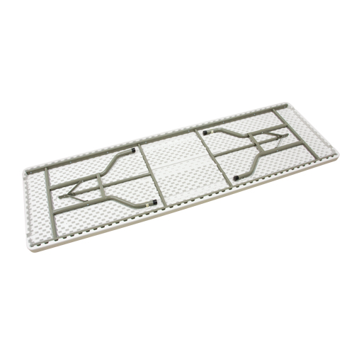 Table pliante, Rectangulaire, 96" l x 30" la, Poly&eacute;thyl&egrave;ne, Blanc Ontario Packaging