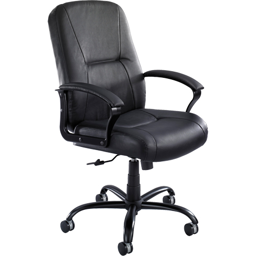 Chaises Serenity pour gens grands & costauds, Cuir, Noir, Capacit&eacute; 500 lb Ontario Packaging