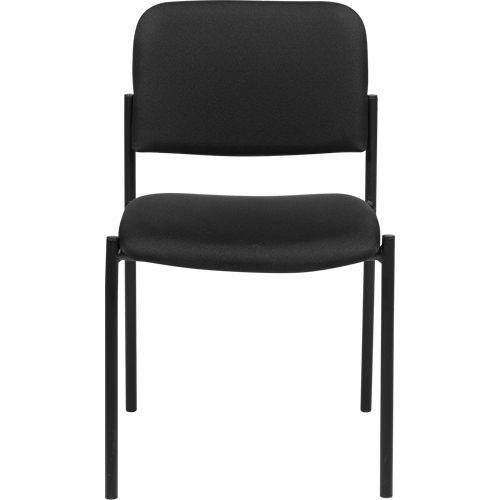 Chaises sans accoudoirs empilables, Tissu, Hauteur 32", Capacit&eacute; 300 lb, Noir Ontario Packaging