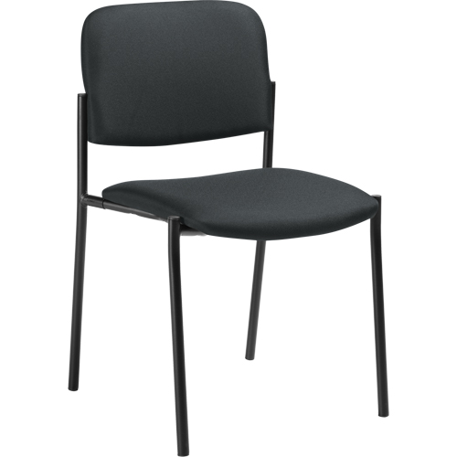 Chaises sans accoudoirs empilables, Tissu, Hauteur 32", Capacit&eacute; 300 lb, Charbon Ontario Packaging