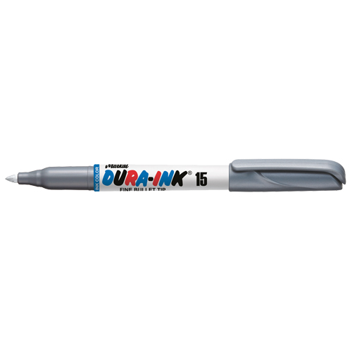 Dura-Ink&reg; #15 Permanent Marker, Fine, Silver Ontario Packaging