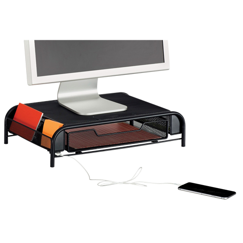 Organisateur de bureau avec alimentation USB Onyx Ontario Packaging