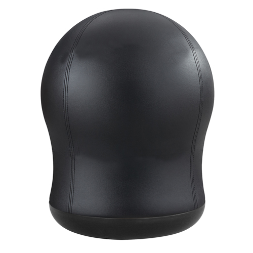 Zenergy Swivel Ball Chair, Vinyl, Black, 250 lbs. Capacity Ontario Packaging