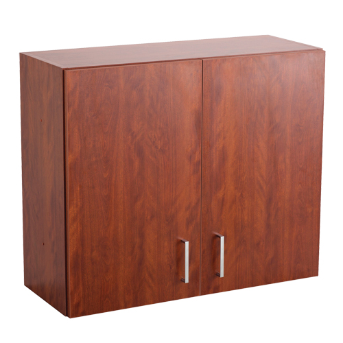 Armoire modulaire murale, 30" h x 36" la x 15" p, 1 tablettes, M&eacute;lamine, Acajou Ontario Packaging