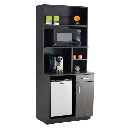 Armoire modulaire, M&eacute;lamine, 39" h x 36" la x 25" P, Nuit d'Asie/noir Ontario Packaging