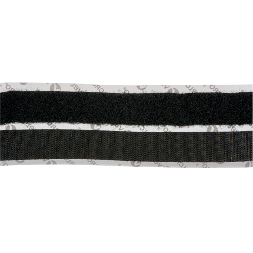Attache, Boucle et crochet, 15' x 3/4", Adh&eacute;sif, Noir Ontario Packaging