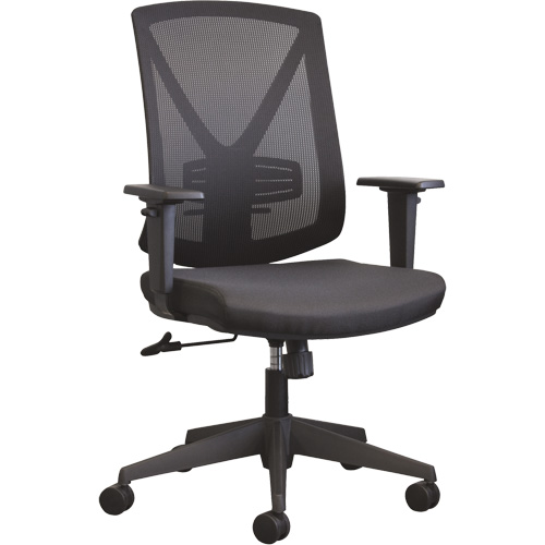 Activ A-47 Synchro Office Chair, Fabric, Black, 275 lbs. Capacity Ontario Packaging