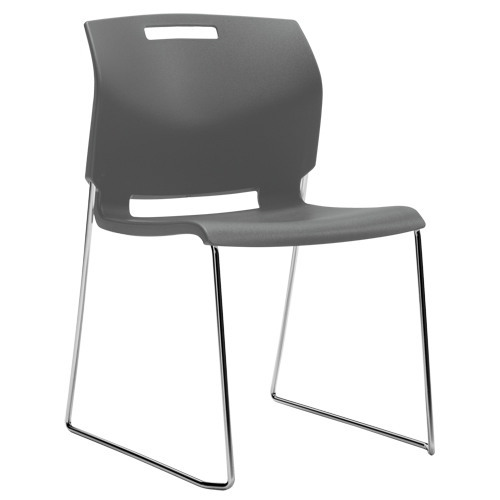 Chaise, Plastique, Hauteur 32-1/2", Capacit&eacute; 300 lb, Gris Ontario Packaging