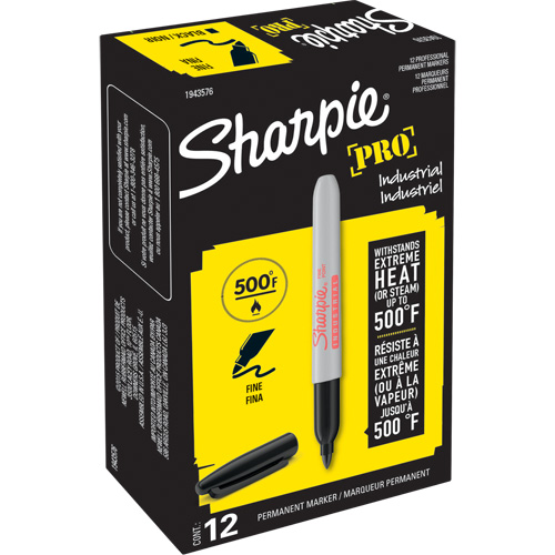 Marqueur permanent Pro, Noir, Pointe Fin Ontario Packaging