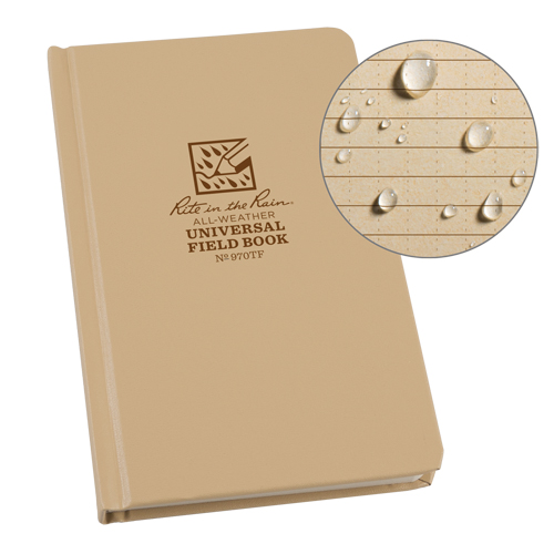 Bound Book, Hard Cover, Tan, 160 Pages, 4-5/8" W x 7-1/4" L Ontario Packaging