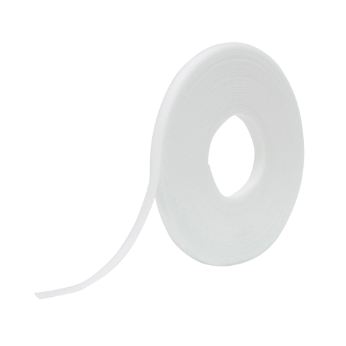 One-Wrap&reg; Fastener Tape, Hook & Loop, 25 yds x 1/2", Self-Grip, White Ontario Packaging