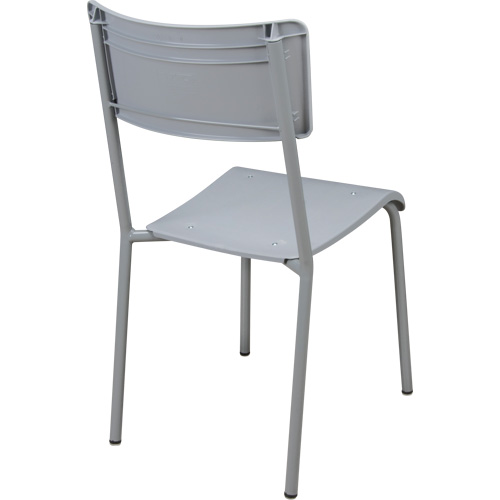 Ventura Stacking Chair, Polypropylene, 36" High, 300 lbs. Capacity, Grey Ontario Packaging