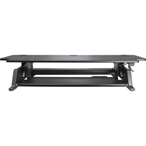 Poste de travail assis-debout Goya, Mod&egrave;le de bureau, 20" h x 42" la x 16" p, Noir Ontario Packaging