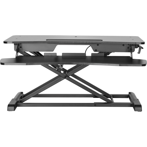Goya Sit-Stand Workstation, Desktop Unit, 22" H x 31-1/2" W x 24" D, Black Ontario Packaging