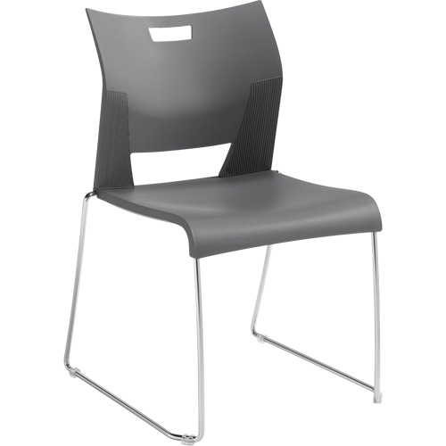 Chaise de formation sans bras Duet, Plastique, Hauteur 33-1/4", Capacit&eacute; 350 lb, Gris Ontario Packaging