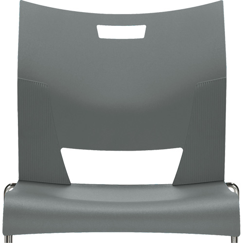 Chaise de formation sans bras Duet, Plastique, Hauteur 33-1/4", Capacit&eacute; 350 lb, Gris Ontario Packaging