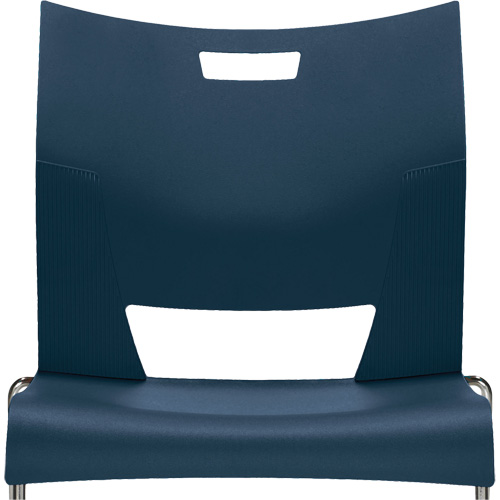 Chaise de formation sans bras Duet, Plastique, Hauteur 33-1/4", Capacit&eacute; 350 lb, Bleu Ontario Packaging