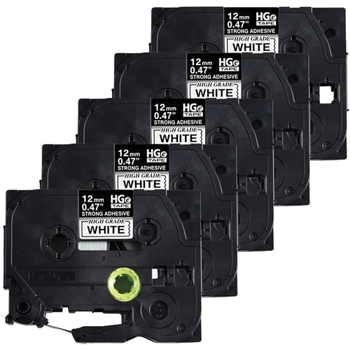 Laminated Tape, 12 mm x 8 m, Black on White Ontario Packaging