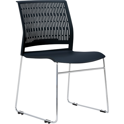 Activ Series Stacking Chairs, Polypropylene, 32-3/8" High, 275 lbs. Capacity, Black Ontario Packaging