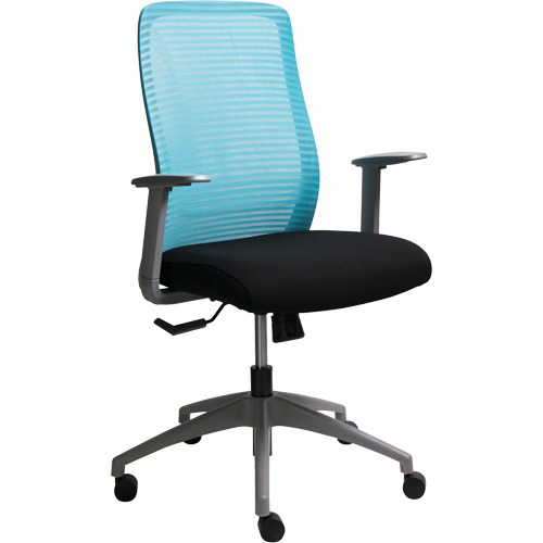 Era Series Adjustable Office Chair, Fabric/Mesh, Blue, 275 lbs. Capacity Ontario Packaging